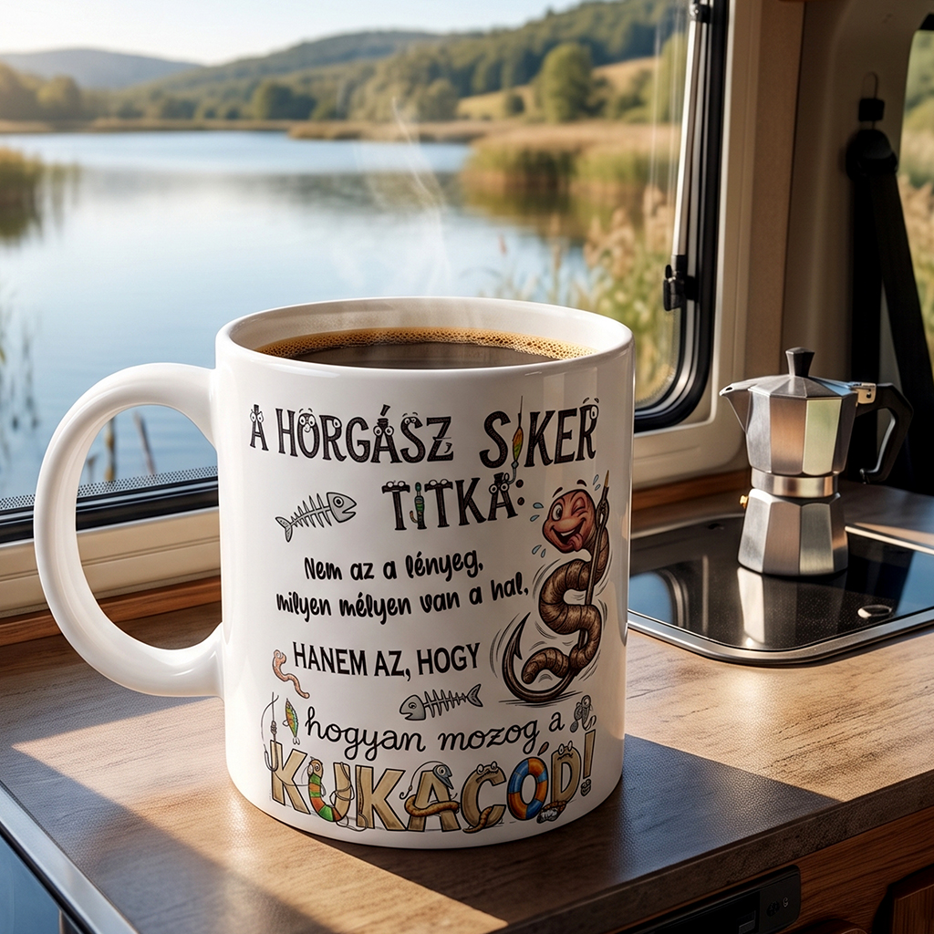 A Horgász Siker Titka Bögre